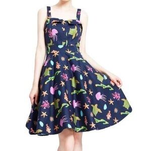 Miss Lulo Kyla Sealife Ocean Pin-up Dress